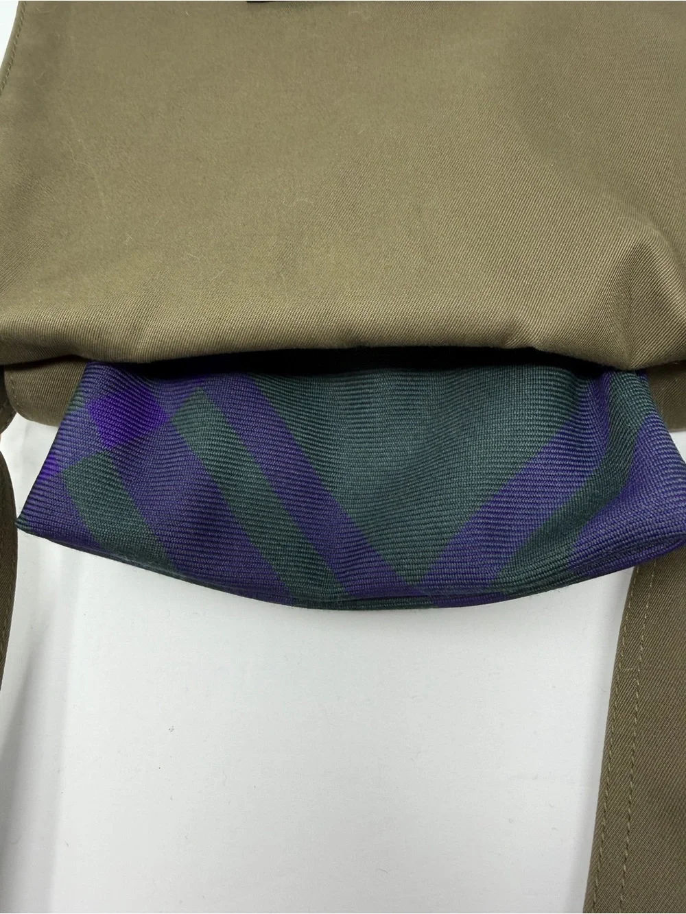 Burberry Canvas Trench Crossbody Bag in Olive